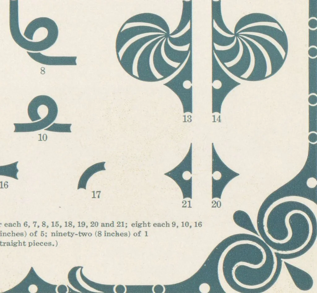 An illustration from Decorative materials : borders, ornaments and initials ; a complete catalogue of practical decorations for printers and publishers, 1913, leaf 152