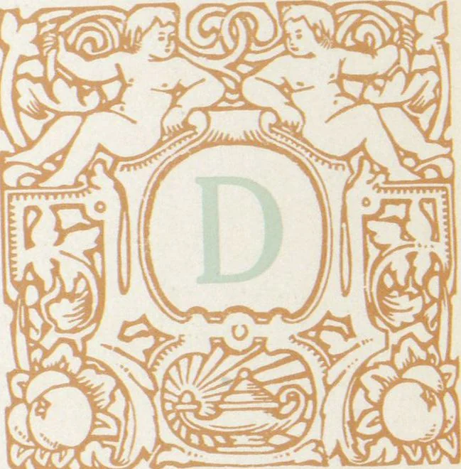 An illustration from Decorative materials : borders, ornaments and initials ; a complete catalogue of practical decorations for printers and publishers, 1913, leaf 21