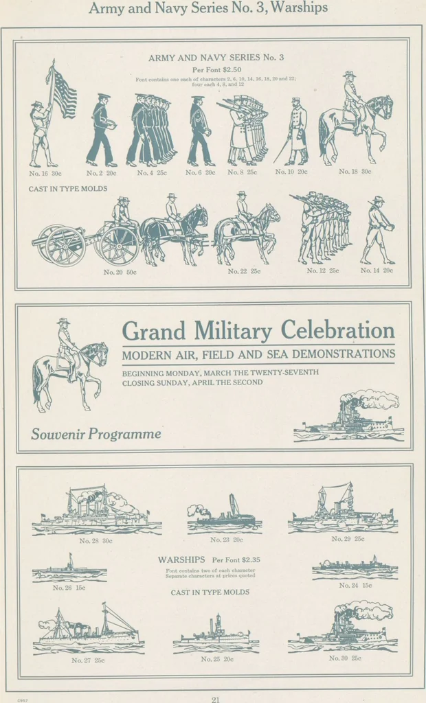 An illustration from Decorative materials : borders, ornaments and initials ; a complete catalogue of practical decorations for printers and publishers, 1913, leaf 26