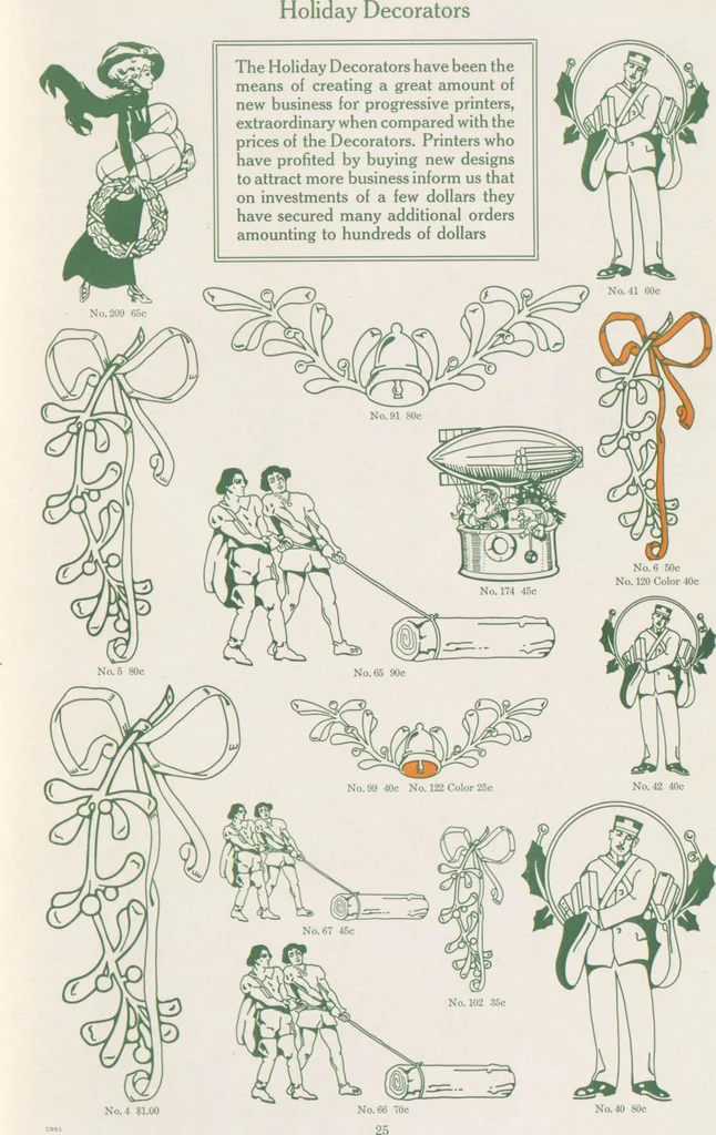 An illustration from Decorative materials : borders, ornaments and initials ; a complete catalogue of practical decorations for printers and publishers, 1913, leaf 30