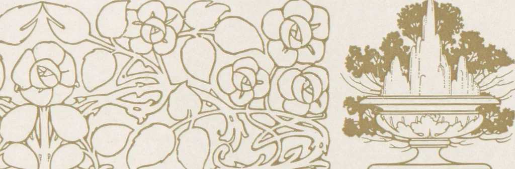 An illustration from Decorative materials : borders, ornaments and initials ; a complete catalogue of practical decorations for printers and publishers, 1913, leaf 50