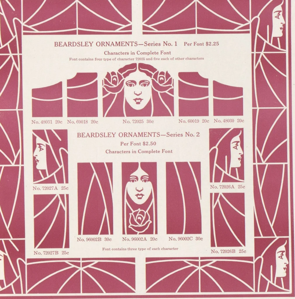 An illustration from Decorative materials : borders, ornaments and initials ; a complete catalogue of practical decorations for printers and publishers, 1913, leaf 66