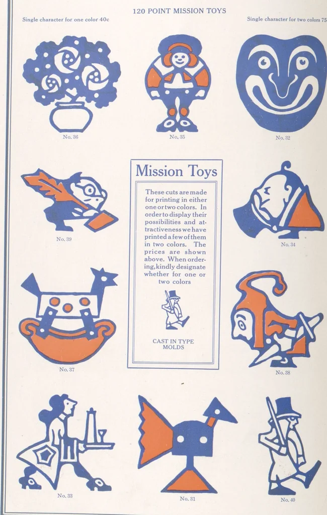 An illustration from Decorative materials : borders, ornaments and initials ; a complete catalogue of practical decorations for printers and publishers, 1913, leaf 67