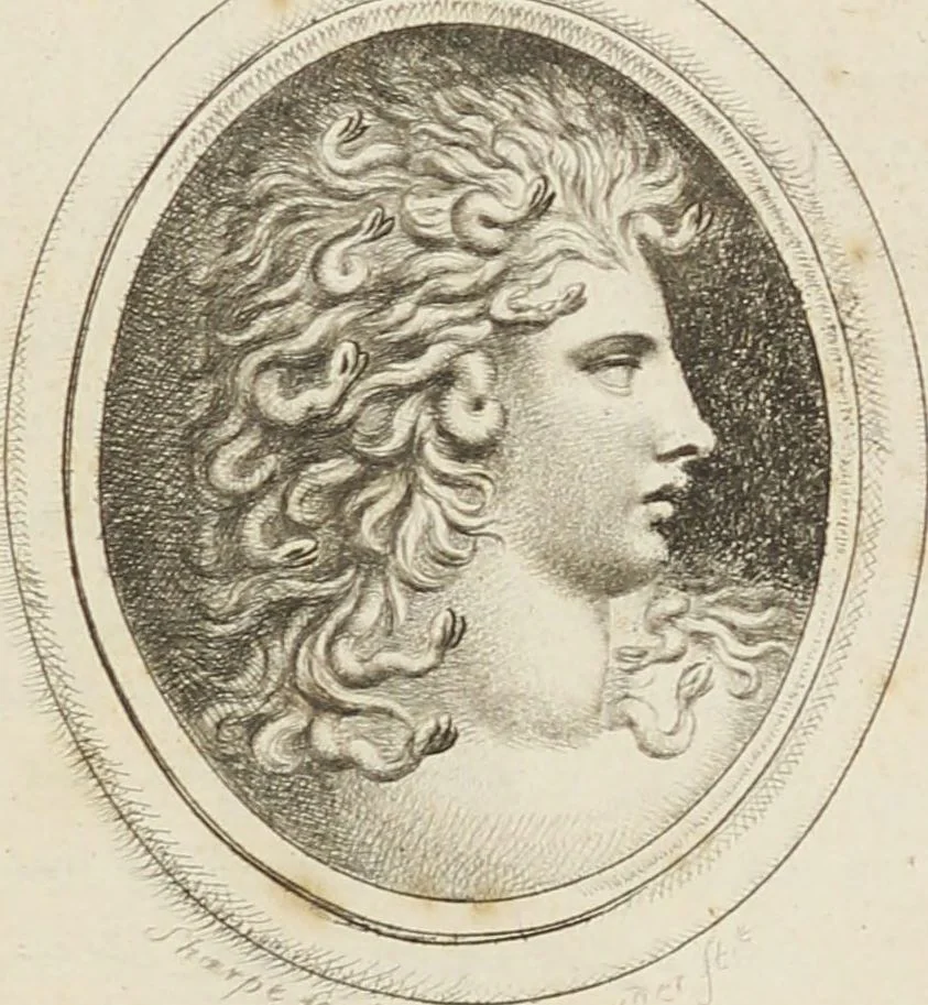 An illustration from A catalogue of impressions in sulphur, of antique and modern gems from which pastes are made and sold / by J. Tassie, 1775, leaf 5