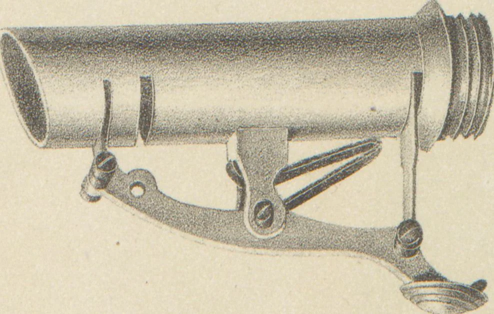 An illustration from Illustrated catalogue and price list of powder flasks, shot belts, shot pouches, dram bottles, measuring tapes, percussion caps, & c, manufactured by American Flask and Cap Company, Waterbury, Conn, 1864, leaf 52