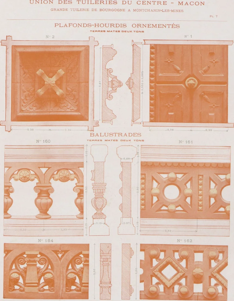 An illustration from Céramique décorative / Union des tuileries du centre, 1905, leaf 14