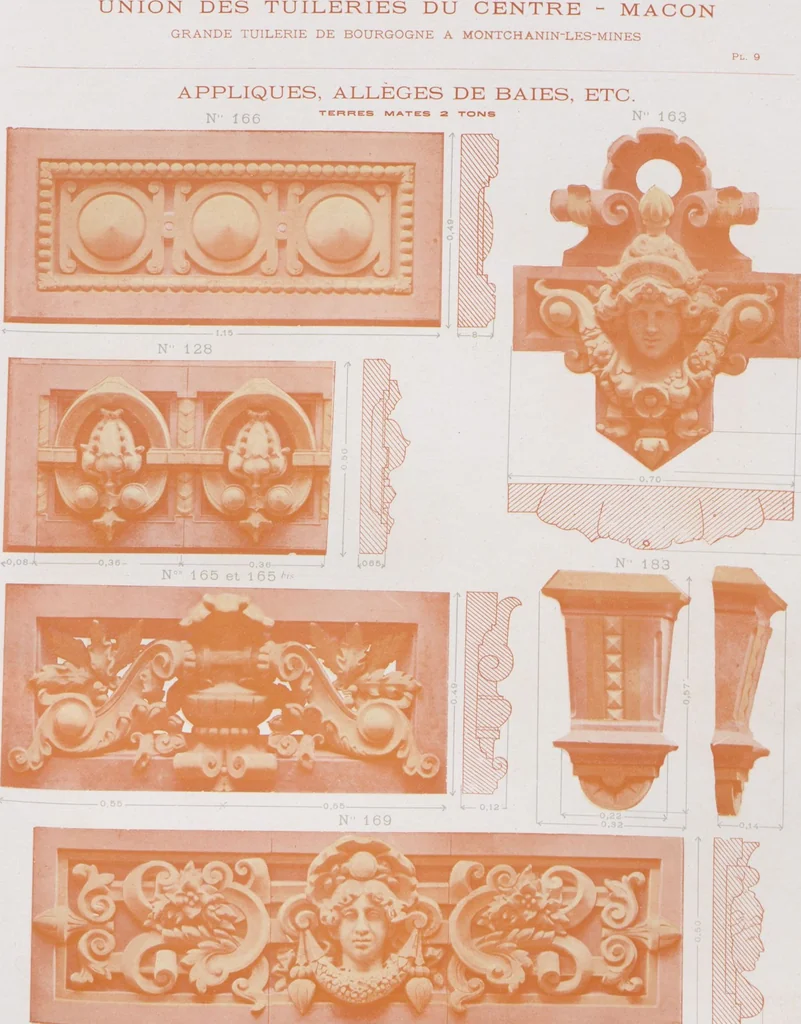 An illustration from Céramique décorative / Union des tuileries du centre, 1905, leaf 16