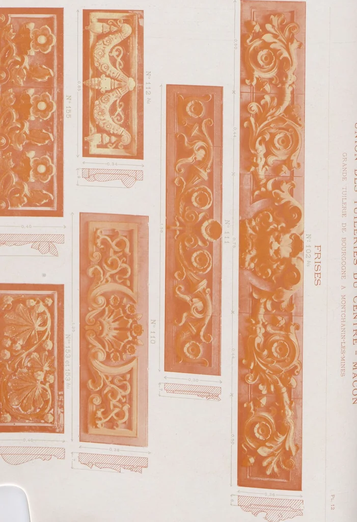 An illustration from Céramique décorative / Union des tuileries du centre, 1905, leaf 19
