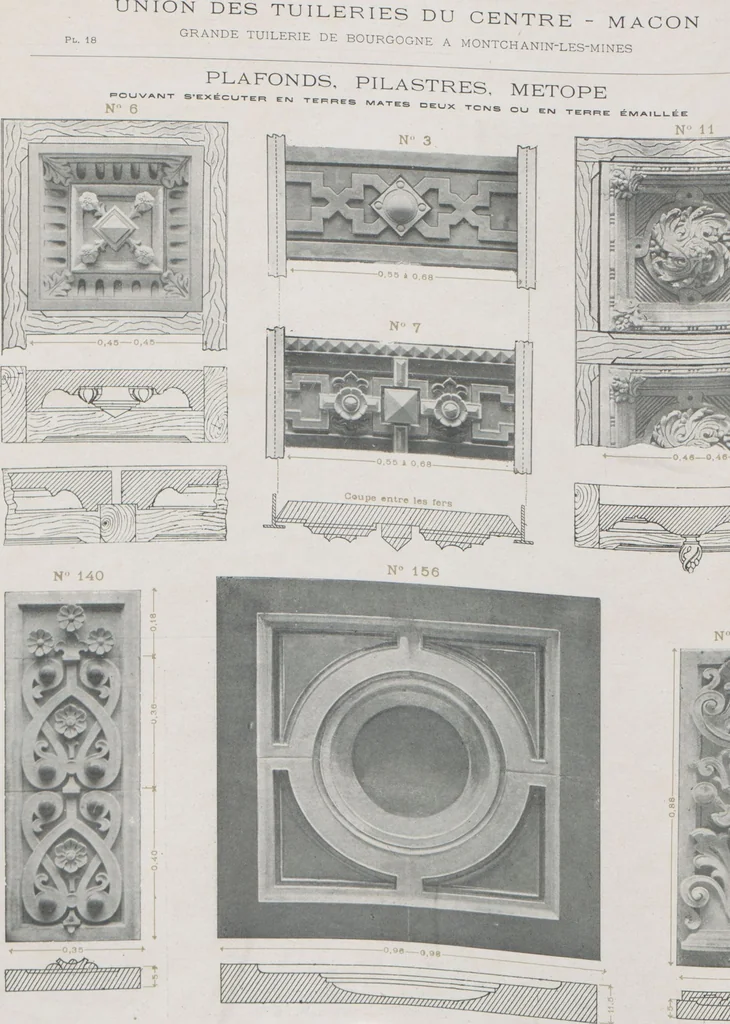 An illustration from Céramique décorative / Union des tuileries du centre, 1905, leaf 25