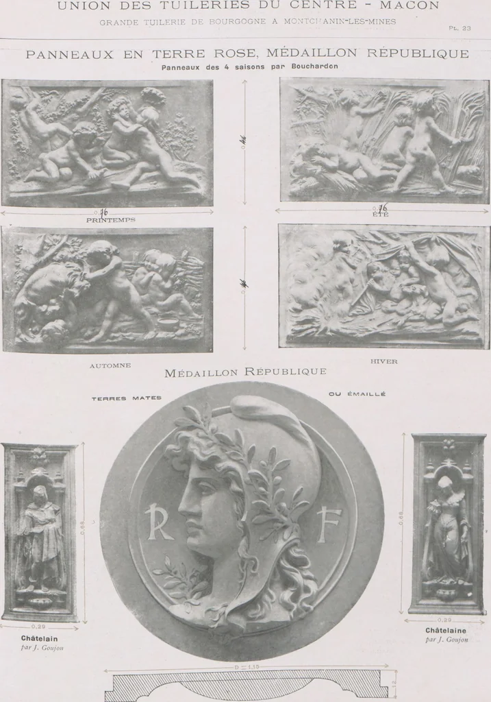 An illustration from Céramique décorative / Union des tuileries du centre, 1905, leaf 30