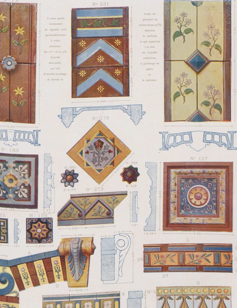 An illustration from Céramique décorative / Union des tuileries du centre, 1905, leaf 43