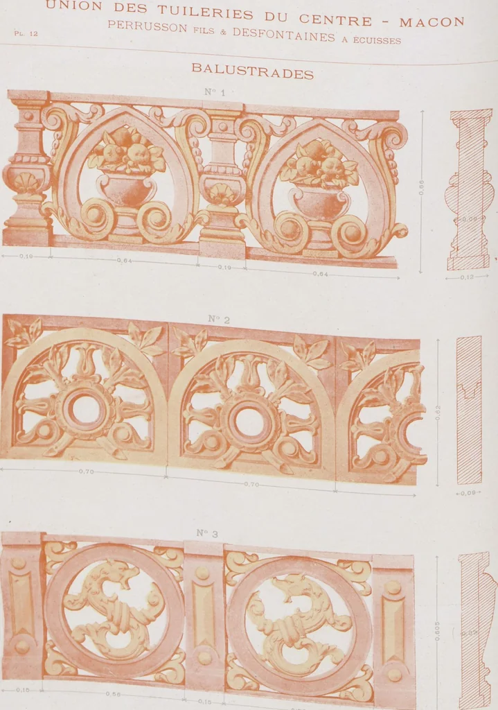 An illustration from Céramique décorative / Union des tuileries du centre, 1905, leaf 50