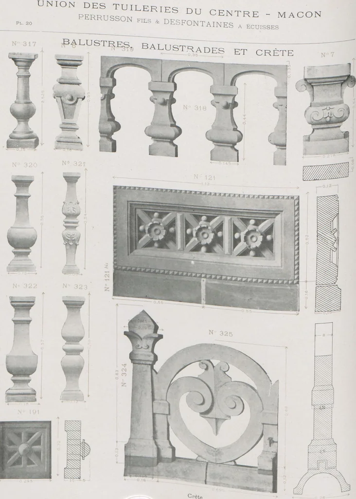 An illustration from Céramique décorative / Union des tuileries du centre, 1905, leaf 58