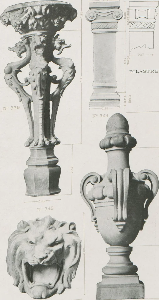 An illustration from Céramique décorative / Union des tuileries du centre, 1905, leaf 63