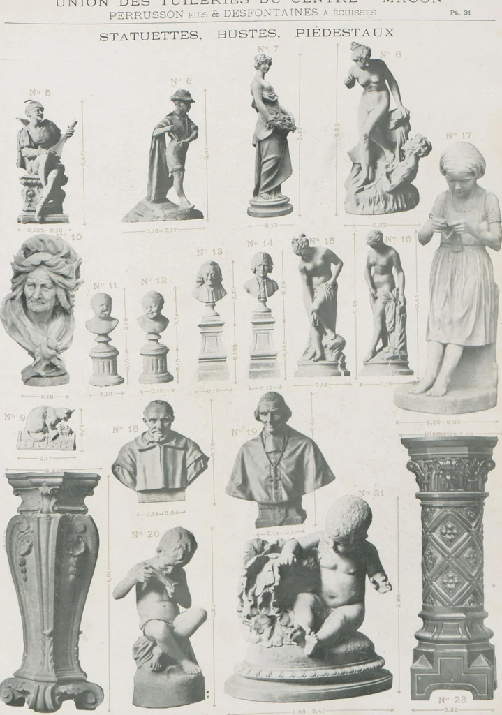 An illustration from Céramique décorative / Union des tuileries du centre, 1905, leaf 69