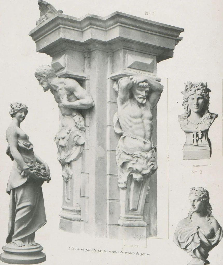 An illustration from Céramique décorative / Union des tuileries du centre, 1905, leaf 70