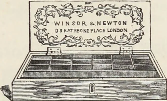 An illustration from Transparency painting on linen : for decorative purposes, panoramic and dioramic effects, ornamental blinds, &c. with instructions for the preparation of the linen, the combination and transfer of ornamental designs, combined surfaces, &c. / by W. Williams ; with illustrations by Charles Sibley, engraved by Dalziel, 1856, leaf 64