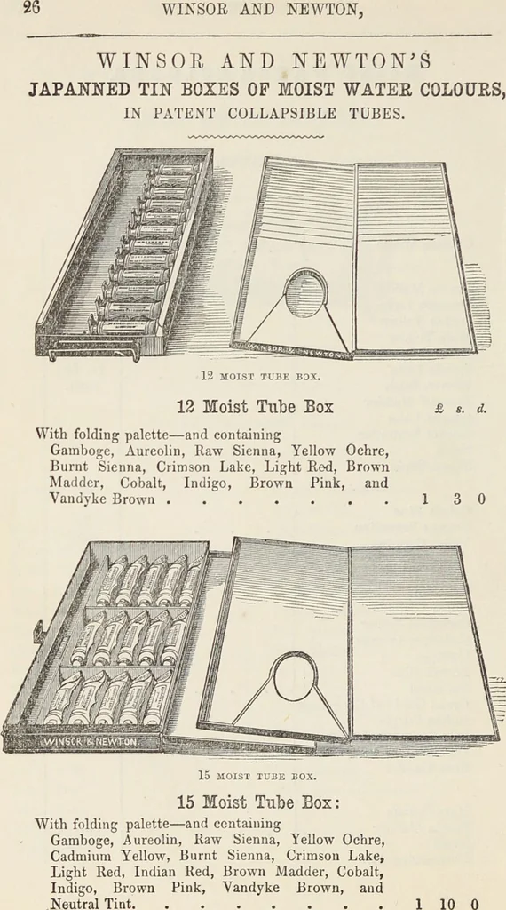 An illustration from Transparency painting on linen : for decorative purposes, panoramic and dioramic effects, ornamental blinds, &c. with instructions for the preparation of the linen, the combination and transfer of ornamental designs, combined surfaces, &c. / by W. Williams ; with illustrations by Charles Sibley, engraved by Dalziel, 1856, leaf 79