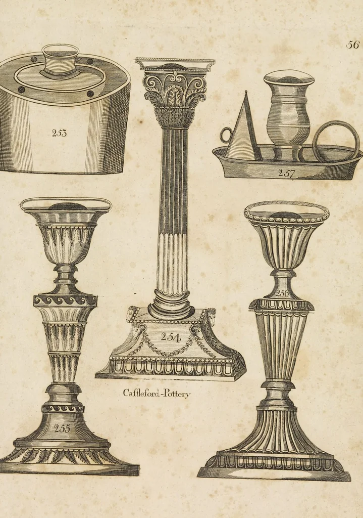 An illustration from Desseins des pièces de fayence fabriquées à Castleford Pottery près de Leeds par D. Dunderdale & Co. = Dibuxos de las piezas de loza que se fabrican a Castleford Pottery cerca Leeds, por D. Dunderdale & Co., 1796, leaf 113