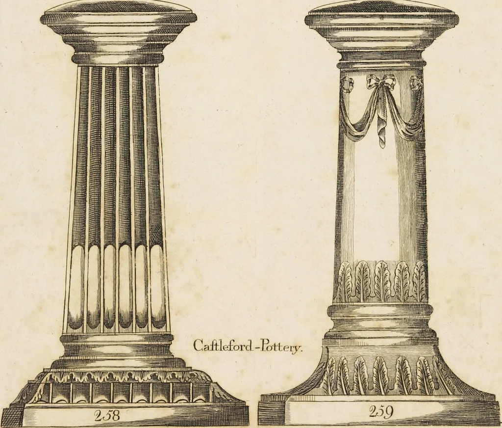 An illustration from Desseins des pièces de fayence fabriquées à Castleford Pottery près de Leeds par D. Dunderdale & Co. = Dibuxos de las piezas de loza que se fabrican a Castleford Pottery cerca Leeds, por D. Dunderdale & Co., 1796, leaf 115