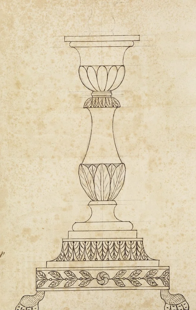 An illustration from Desseins des pièces de fayence fabriquées à Castleford Pottery près de Leeds par D. Dunderdale & Co. = Dibuxos de las piezas de loza que se fabrican a Castleford Pottery cerca Leeds, por D. Dunderdale & Co., 1796, leaf 26