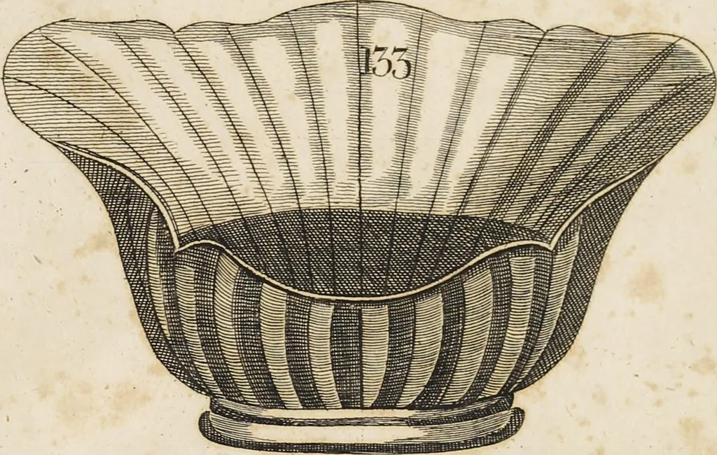An illustration from Desseins des pièces de fayence fabriquées à Castleford Pottery près de Leeds par D. Dunderdale & Co. = Dibuxos de las piezas de loza que se fabrican a Castleford Pottery cerca Leeds, por D. Dunderdale & Co., 1796, leaf 65