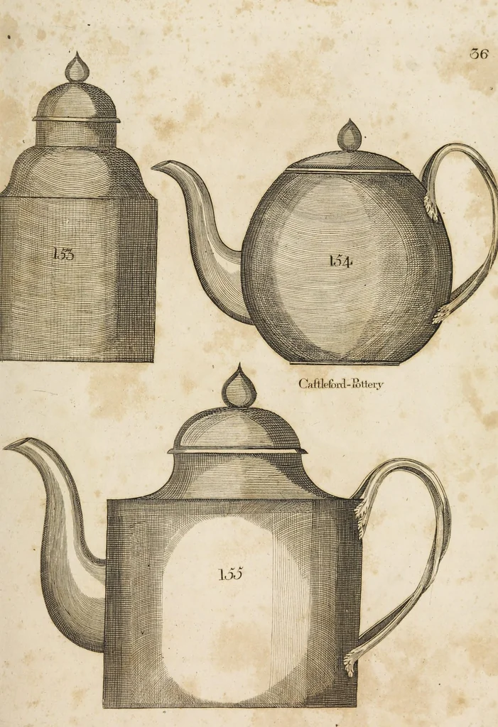 An illustration from Desseins des pièces de fayence fabriquées à Castleford Pottery près de Leeds par D. Dunderdale & Co. = Dibuxos de las piezas de loza que se fabrican a Castleford Pottery cerca Leeds, por D. Dunderdale & Co., 1796, leaf 73