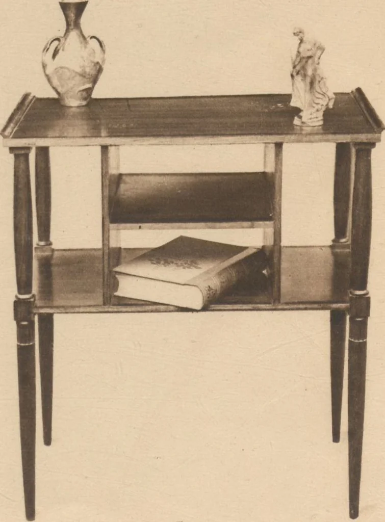 An illustration from Meubles d'art, 1919, leaf 22