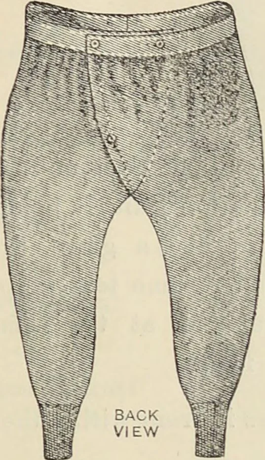 An illustration from Illustrated catalogue of the Dr. Jaeger's Sanitary Woolen System Co. : sole importers and exclusive manufacturers of all goods constructed under and pertaining to the Sanitary System of Dr. Gustav Jaeger : wholesale, retail, warerooms, 1889, leaf 33