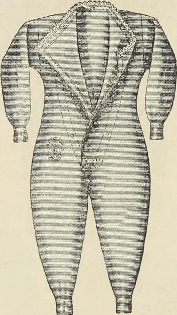 An illustration from Illustrated catalogue of the Dr. Jaeger's Sanitary Woolen System Co. : sole importers and exclusive manufacturers of all goods constructed under and pertaining to the Sanitary System of Dr. Gustav Jaeger : wholesale, retail, warerooms, 1889, leaf 34