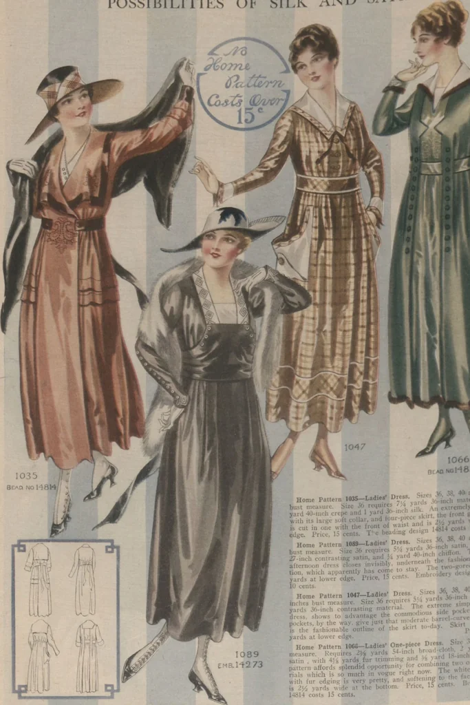 An illustration from Home book of fashions, 1917, leaf 10