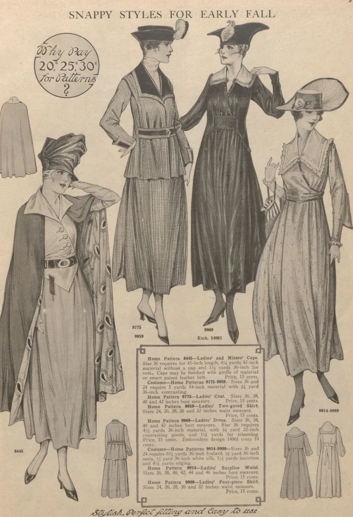 An illustration from Home book of fashions, 1917, leaf 11