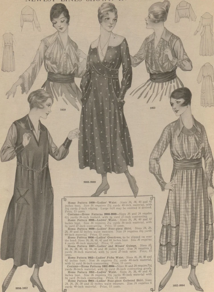 An illustration from Home book of fashions, 1917, leaf 12
