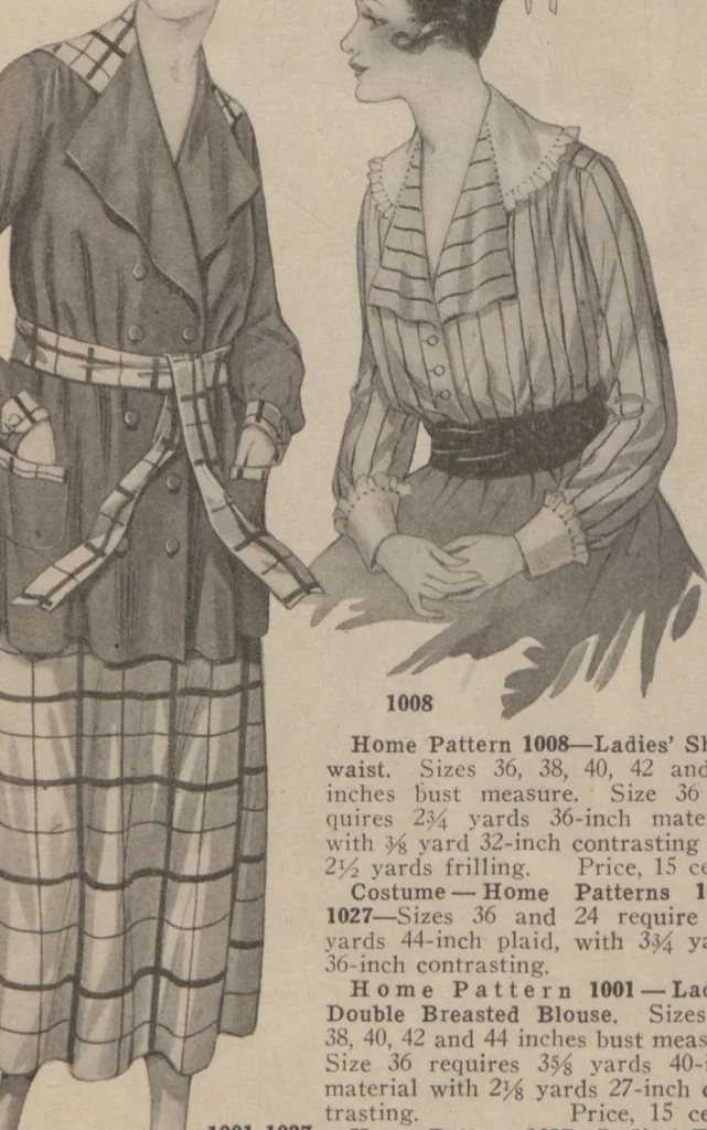An illustration from Home book of fashions, 1917, leaf 13