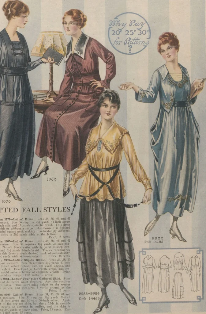 An illustration from Home book of fashions, 1917, leaf 15