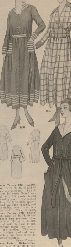 An illustration from Home book of fashions, 1917, leaf 22