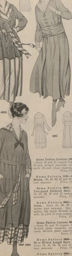 An illustration from Home book of fashions, 1917, leaf 23