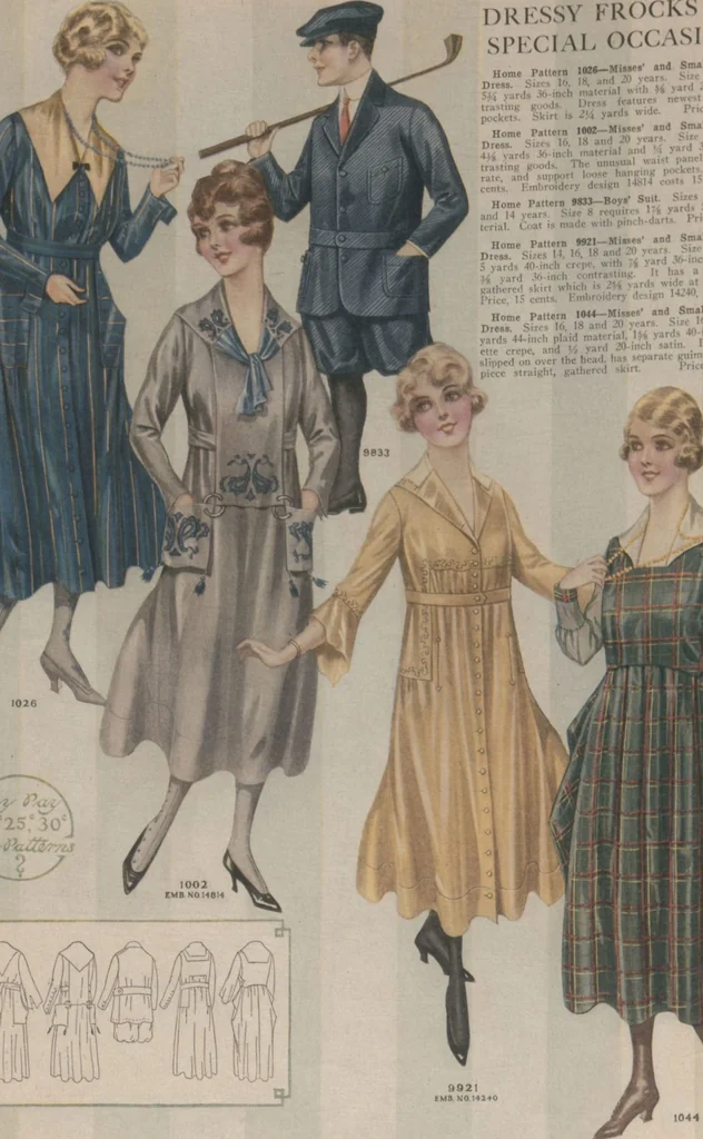 An illustration from Home book of fashions, 1917, leaf 28