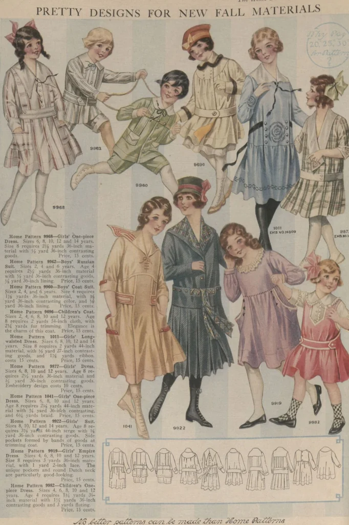 An illustration from Home book of fashions, 1917, leaf 30