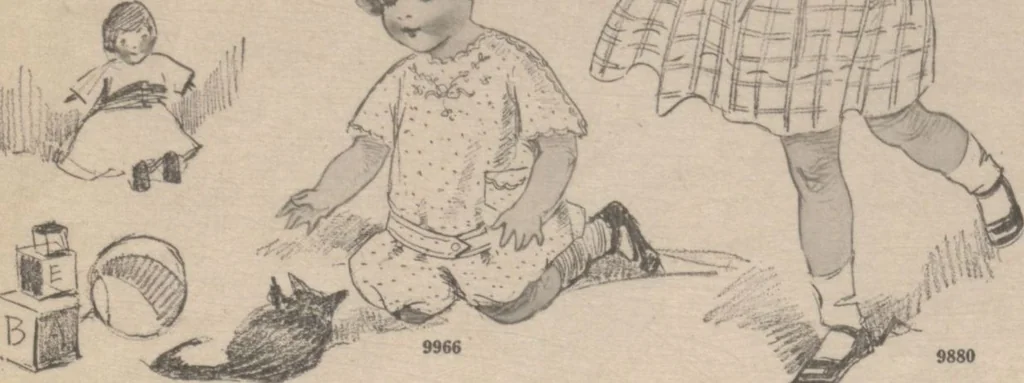 An illustration from Home book of fashions, 1917, leaf 32