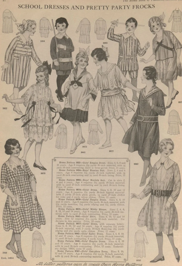 An illustration from Home book of fashions, 1917, leaf 34
