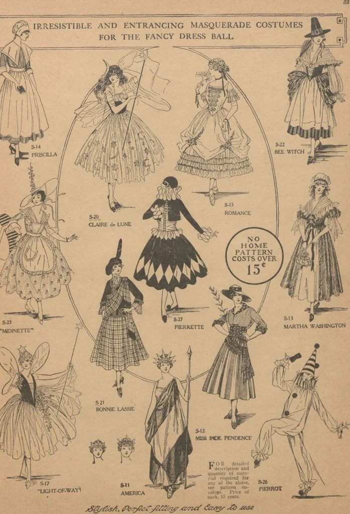 An illustration from Home book of fashions, 1917, leaf 35