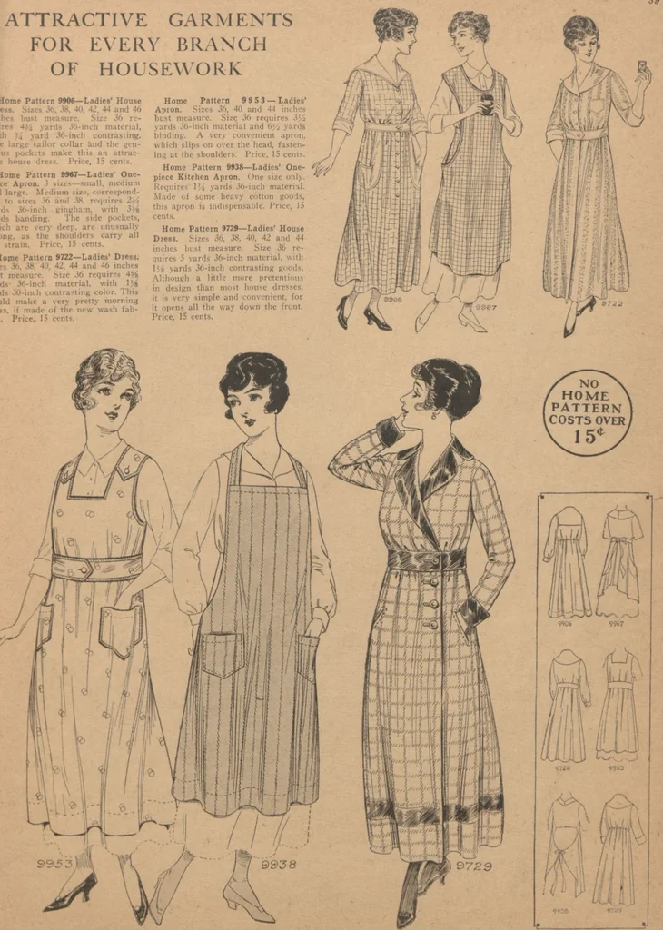 An illustration from Home book of fashions, 1917, leaf 41