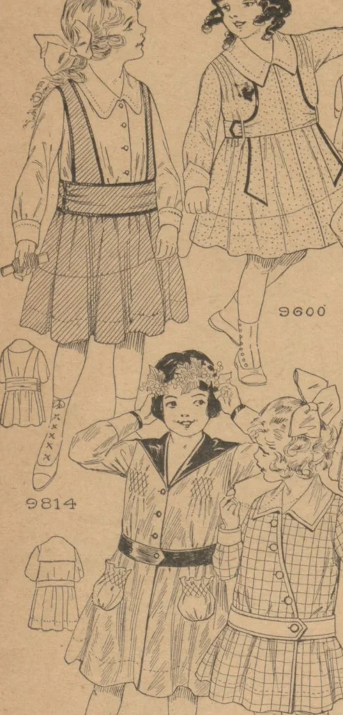 An illustration from Home book of fashions, 1917, leaf 50