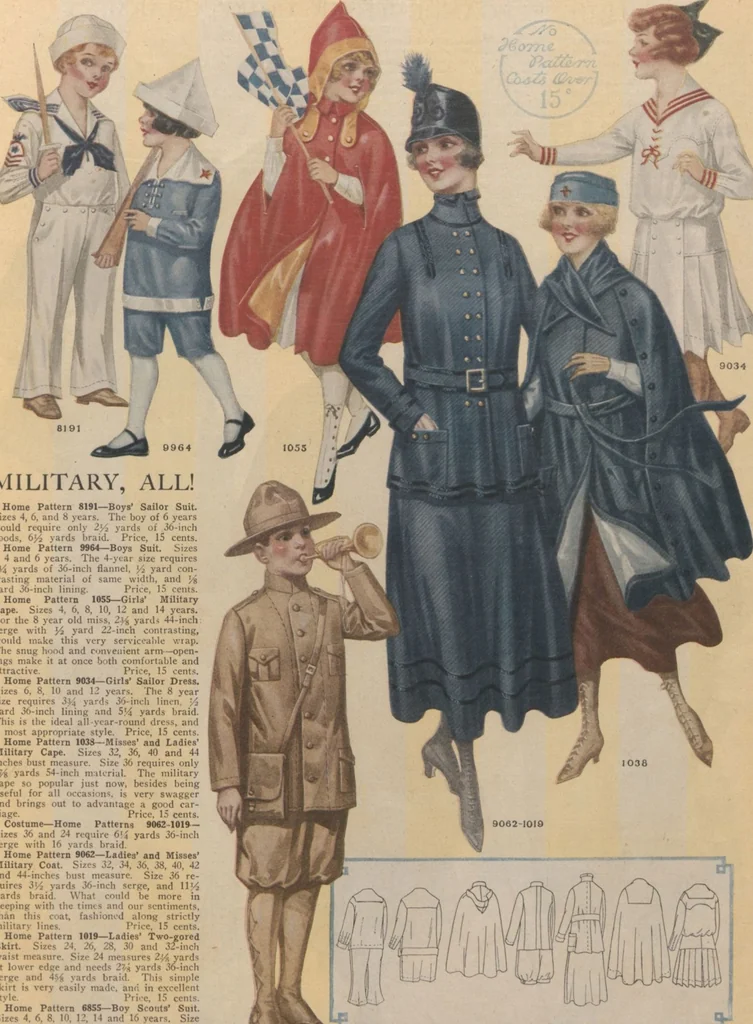 An illustration from Home book of fashions, 1917, leaf 7