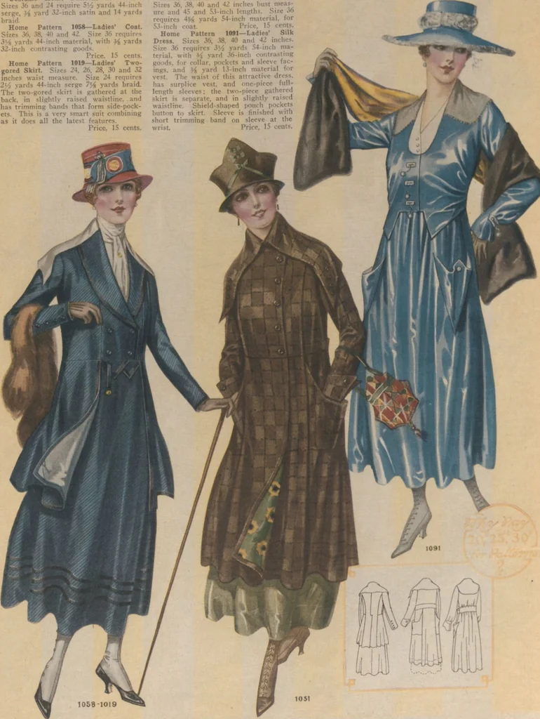 An illustration from Home book of fashions, 1917, leaf 8