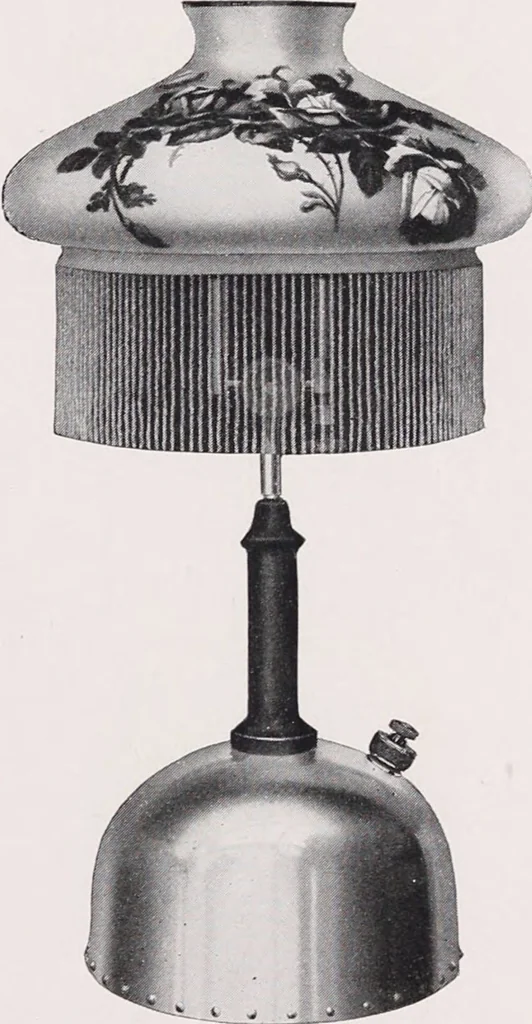 An illustration from Kerosene and gasoline lighting systems : for the illumination of stores, residences, halls, opera houses, churches, streets, boulevards, parks, wharves, railway stations, etc. : 1915-1916 / Nagel-Chase Mfg. Co, 1915, leaf 41