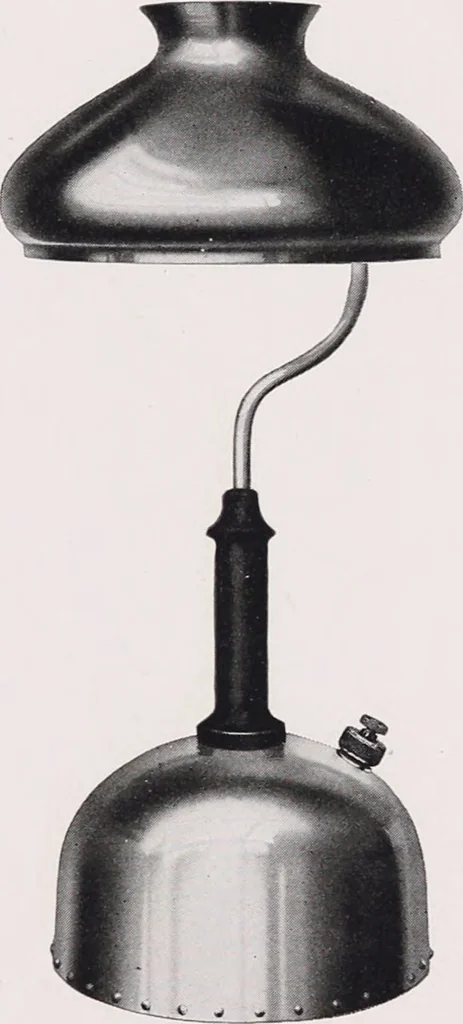 An illustration from Kerosene and gasoline lighting systems : for the illumination of stores, residences, halls, opera houses, churches, streets, boulevards, parks, wharves, railway stations, etc. : 1915-1916 / Nagel-Chase Mfg. Co, 1915, leaf 43