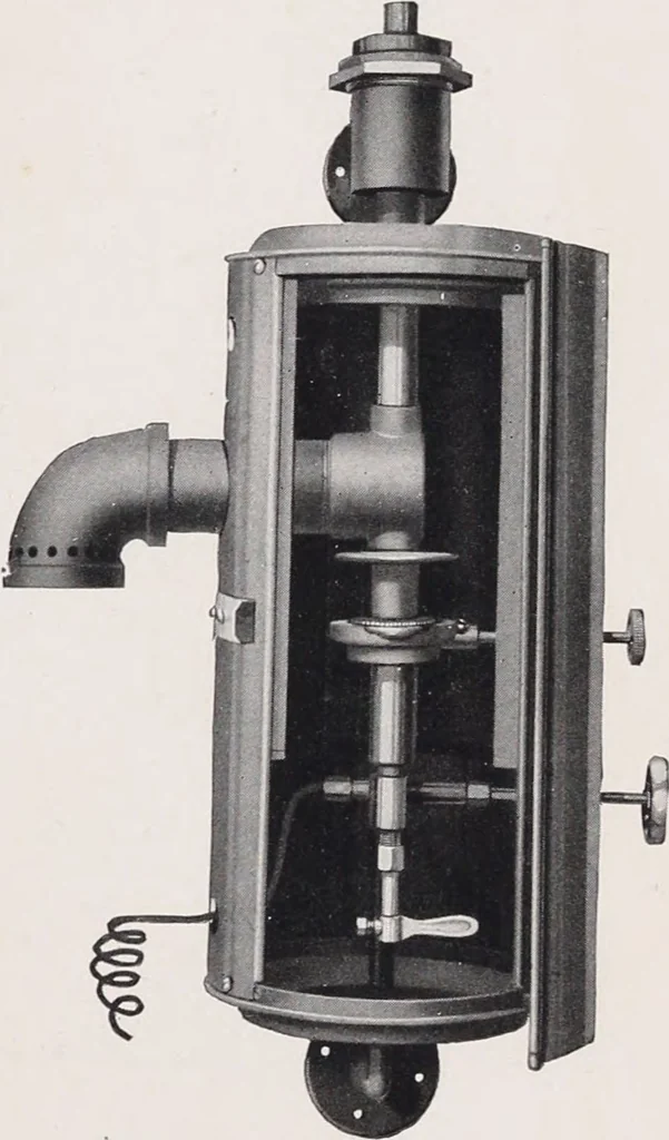 An illustration from Kerosene and gasoline lighting systems : for the illumination of stores, residences, halls, opera houses, churches, streets, boulevards, parks, wharves, railway stations, etc. : 1915-1916 / Nagel-Chase Mfg. Co, 1915, leaf 47