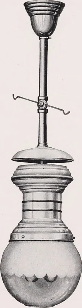 An illustration from Kerosene and gasoline lighting systems : for the illumination of stores, residences, halls, opera houses, churches, streets, boulevards, parks, wharves, railway stations, etc. : 1915-1916 / Nagel-Chase Mfg. Co, 1915, leaf 49